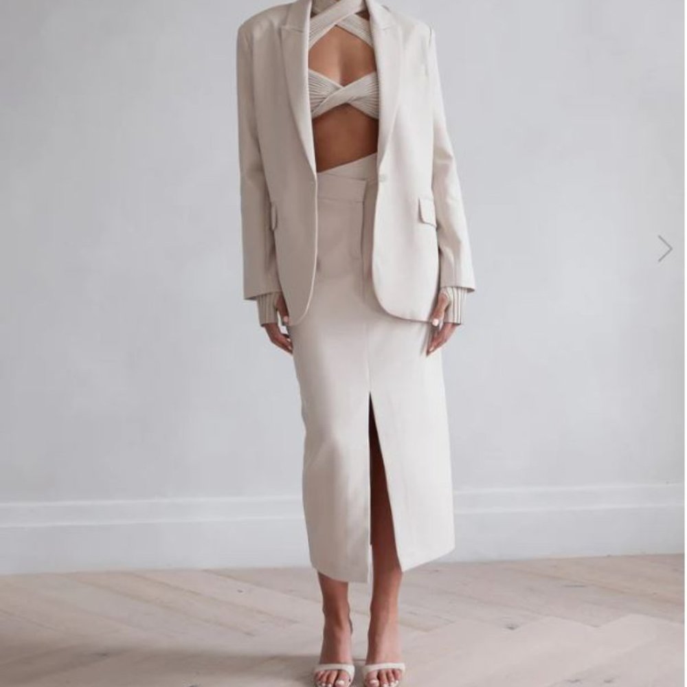 NWT SAN SLOANE midi skirt